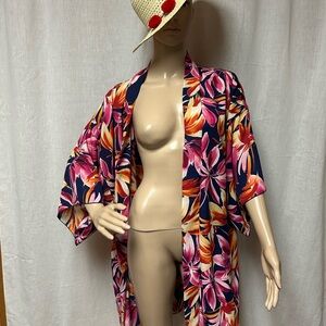 Cardigan style swim suit cover up size 2X excellent preowned condition